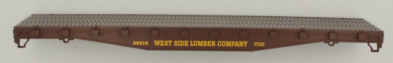 Lionel 26716-1 West Side Lumber Company Brown Flat Car