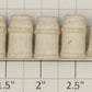 Acme 0324-6 White Wooden Milk Cans 5/8+" Tall (Set of 11)