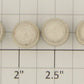 Acme 0324-6 White Wooden Milk Cans 5/8+" Tall (Set of 11)