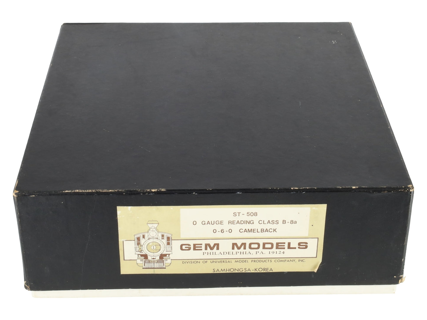Gem Models ST-508 O Brass Reading B-8a 0-6-0 Camelback Steam Loco&Tender-Custom EX/Box