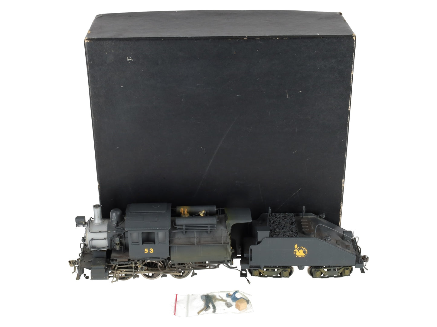 Gem Models ST-508 O Brass Reading B-8a 0-6-0 Camelback Steam Loco&Tender-Custom EX/Box