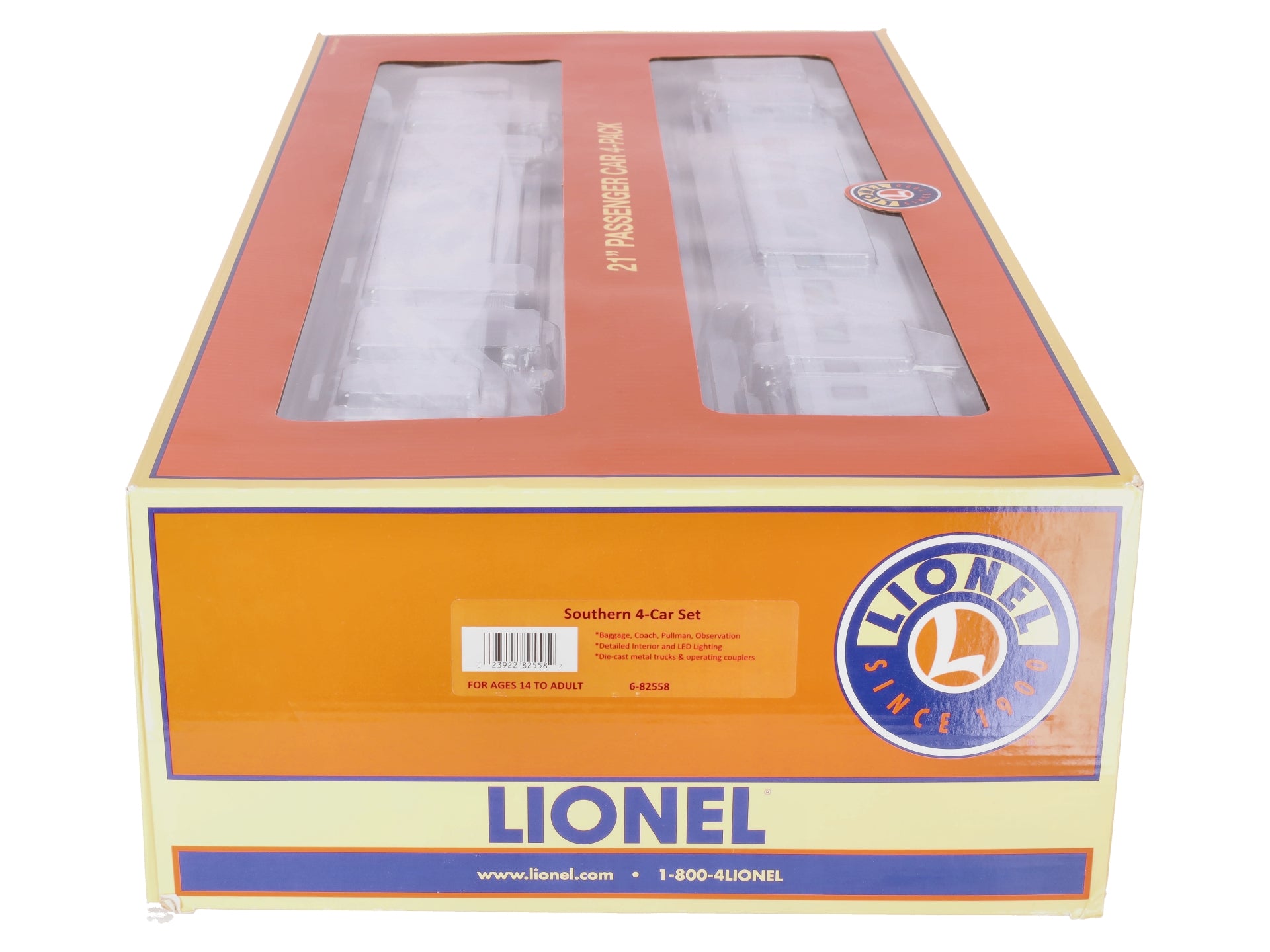 Lionel 6-82558 O Southern Streamlined Passenger Cars (Set of 4)
