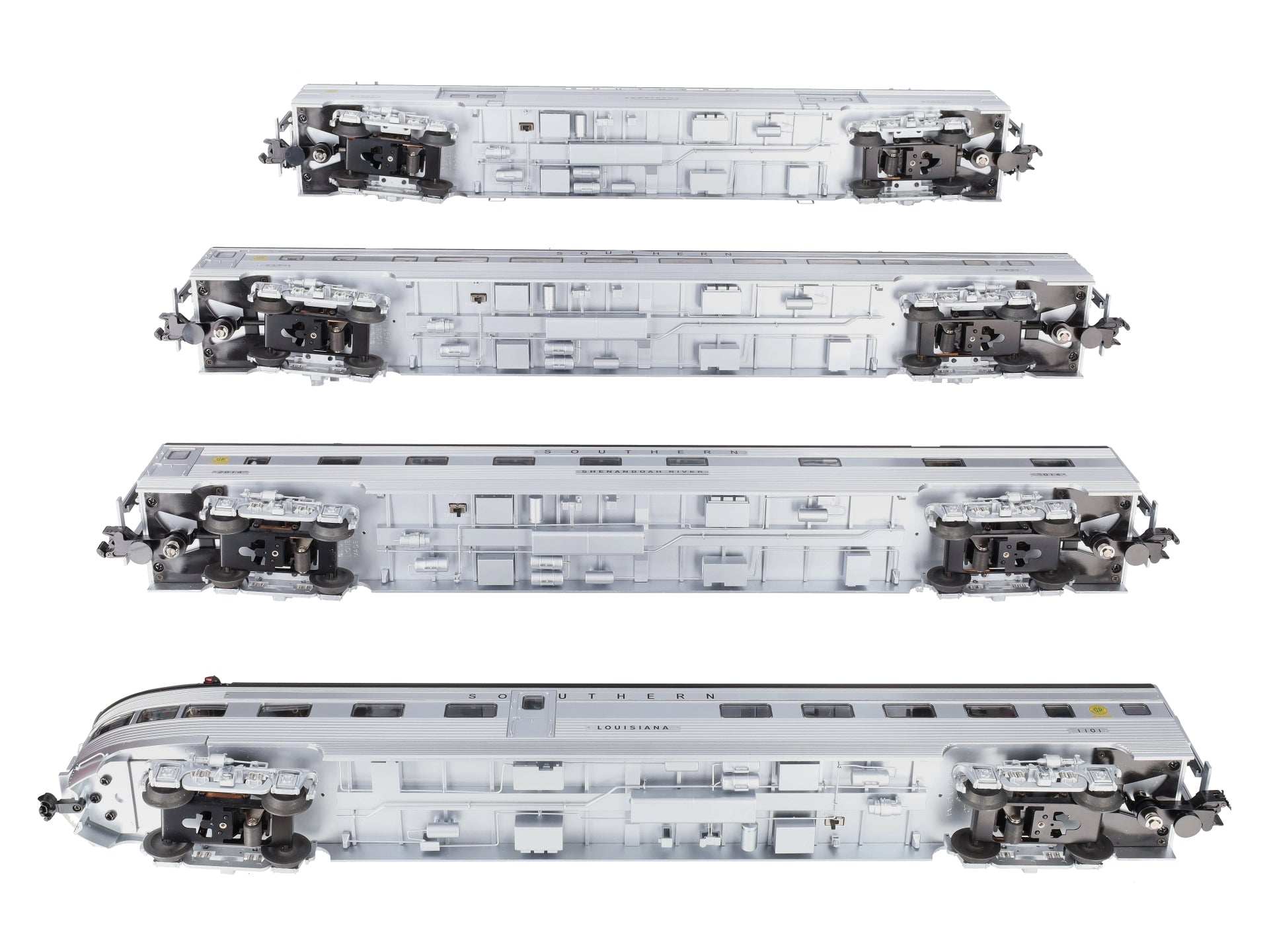 Lionel 6-82558 O Southern Streamlined Passenger Cars (Set of 4)