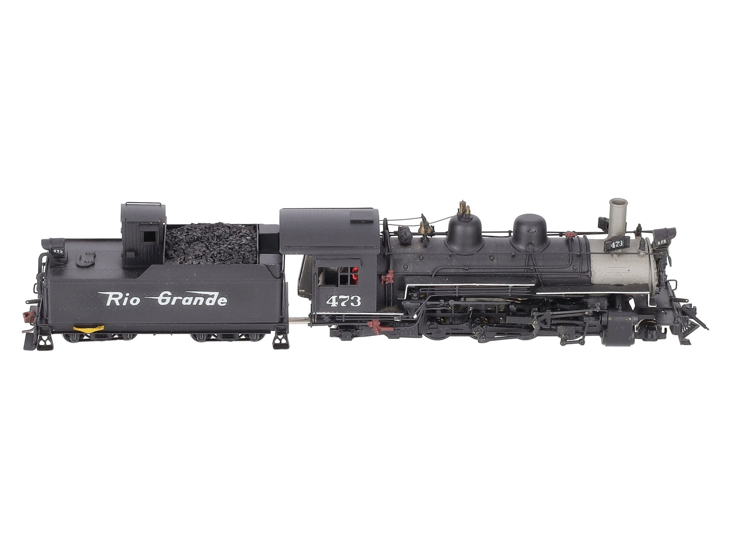 United Models K-28 Brass HOn3 D&RGW 2-8-2 Steam Engine & Tender -Painted EX/Box