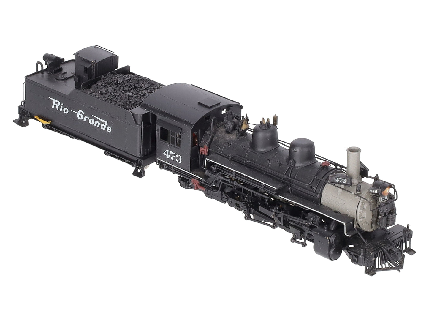 United Models K-28 Brass HOn3 D&RGW 2-8-2 Steam Engine & Tender -Painted EX/Box