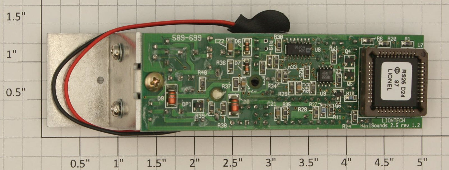 Lionel 691PCB1016 NYC NW-2 #622 Railsounds 2.5 PCB Circuit Board
