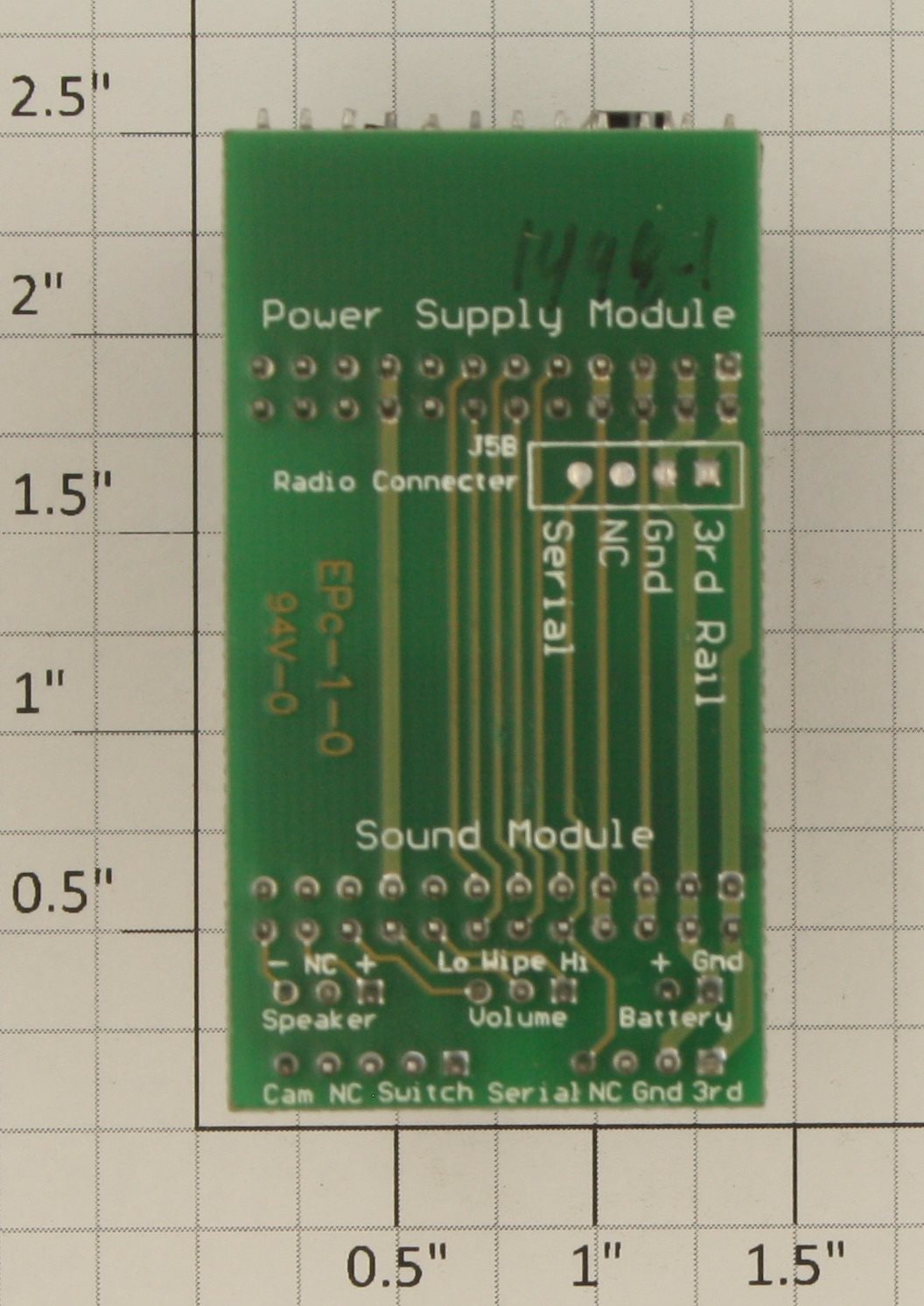Lionel 691PCB1028 PRR GG-1 #2332 Railsounds 3.0 PCB Circuit Board