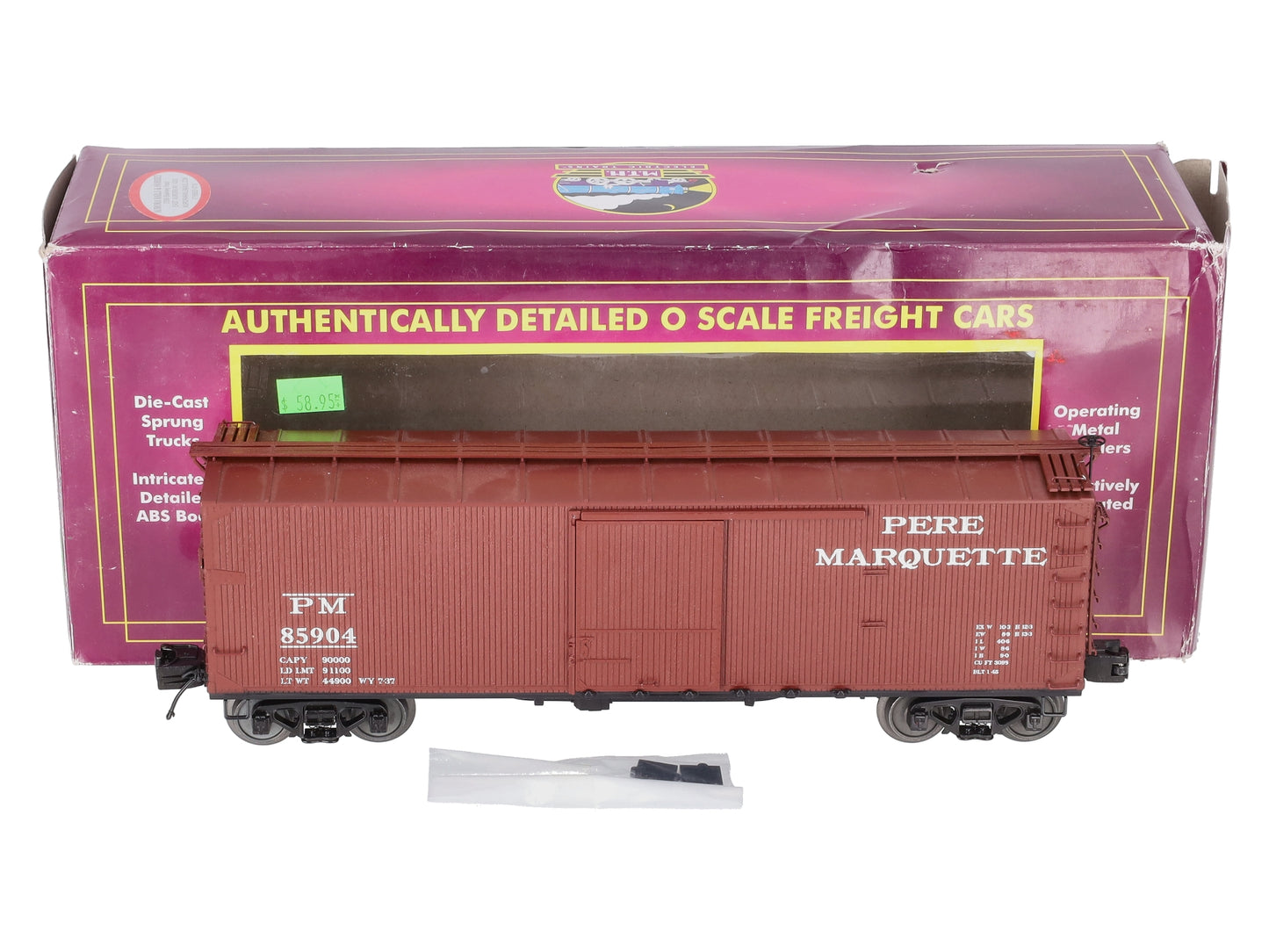 MTH 20-93726 O Pere Marquette 40' Double Sheathed Box #85904