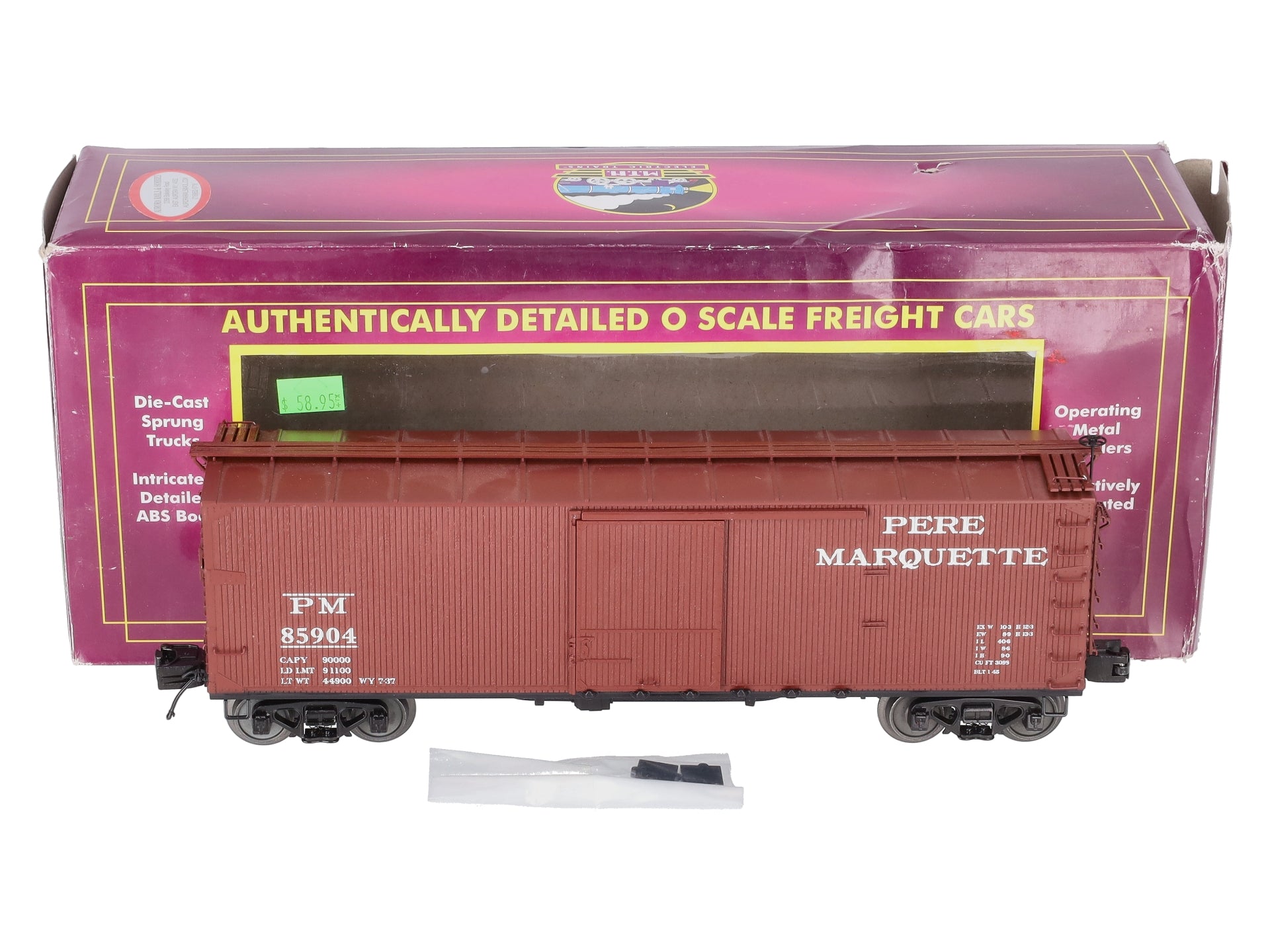 MTH 20-93726 O Pere Marquette 40' Double Sheathed Box #85904