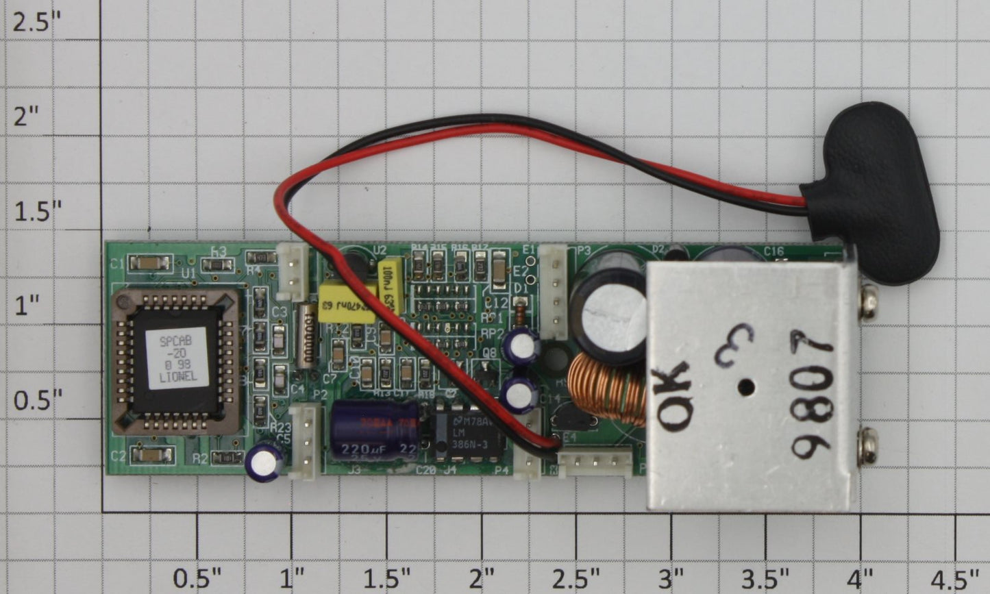 Lionel 691PCB1025 RailSounds Crew Talk Caboose Sound PCB Circuit Board