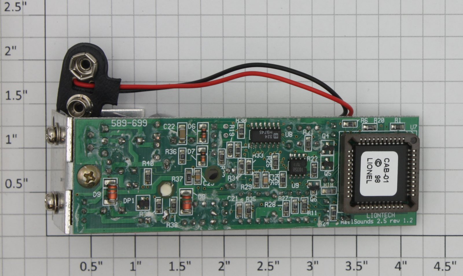 Lionel 691PCB1025 RailSounds Crew Talk Caboose Sound PCB Circuit Board