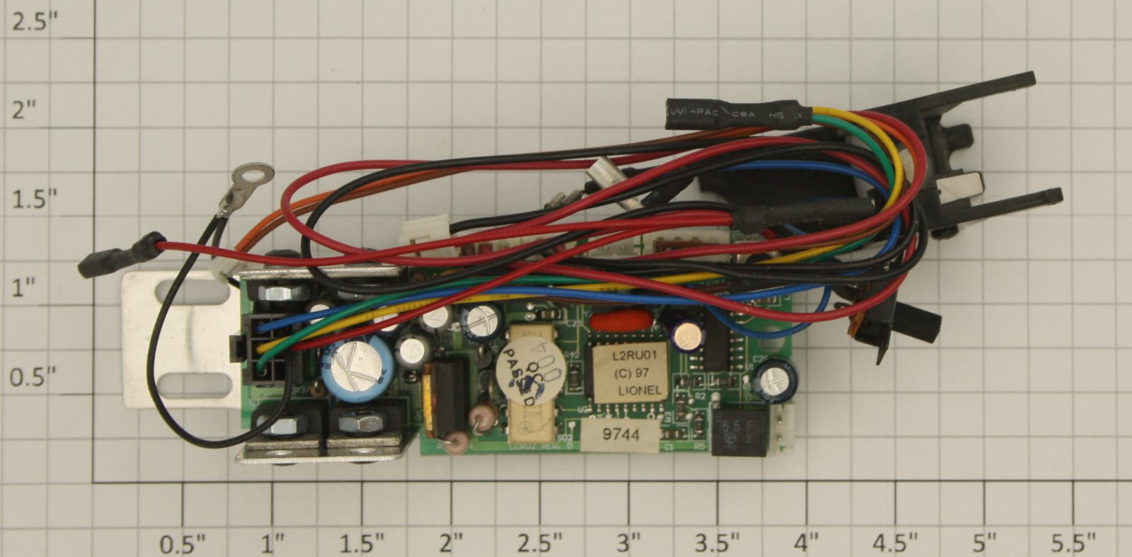 Lionel 6108056556 LCRU 2 PCB Circuit Board W/ Harness (1 Motor-Steam)