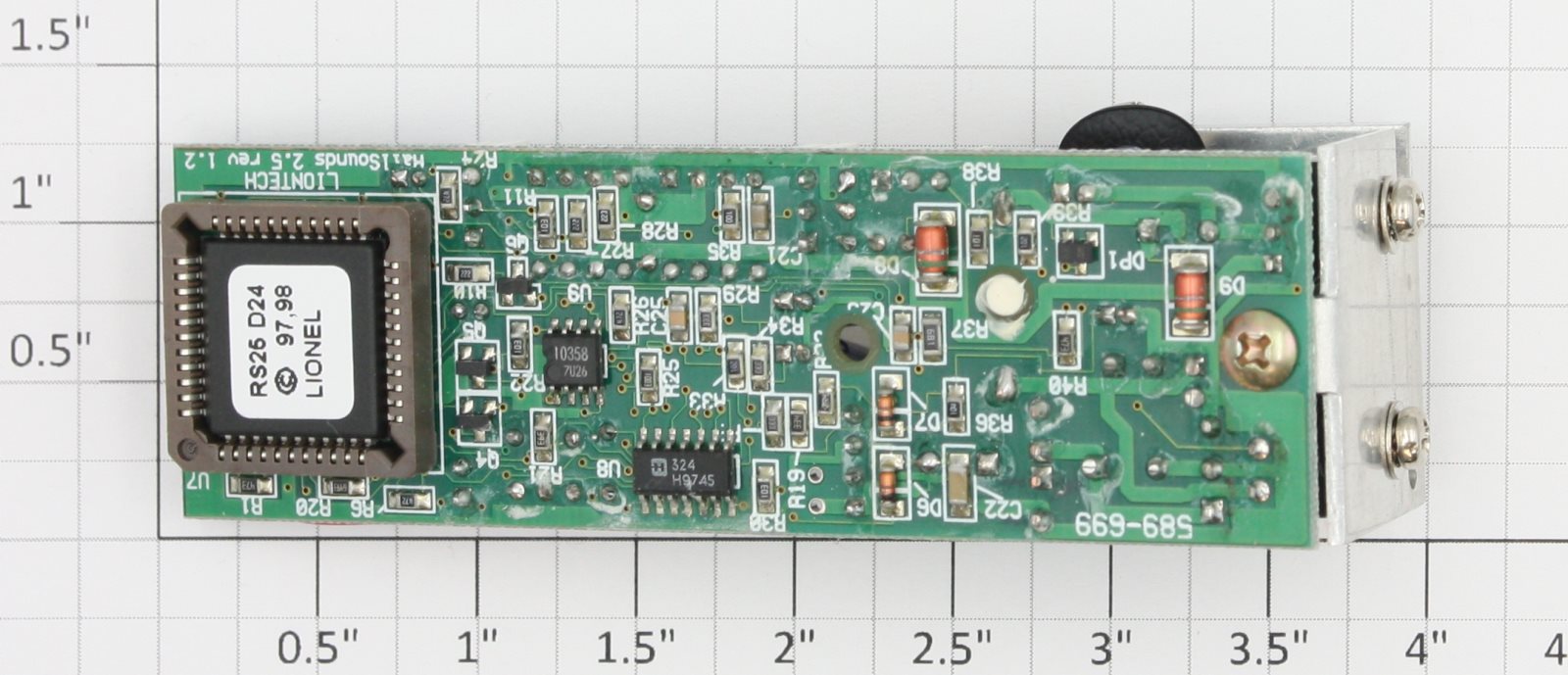 Lionel 691PCB1034 MILW F-3B #2378B Railsounds 2.5 PCB Circuit Board