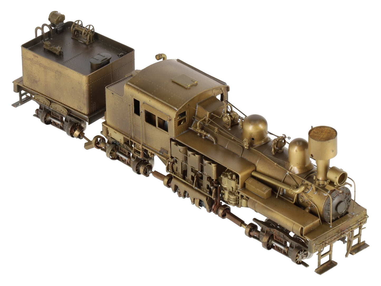 United Scale Models HO BRASS Pacific Coast Shay Locomotive - unpainted EX/Box