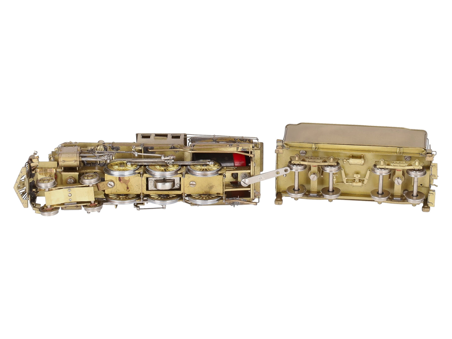 Custom NJ Brass ST-877 BRASS HO Reading L7sb 4-6-0 Camelback & Tender EX/Box