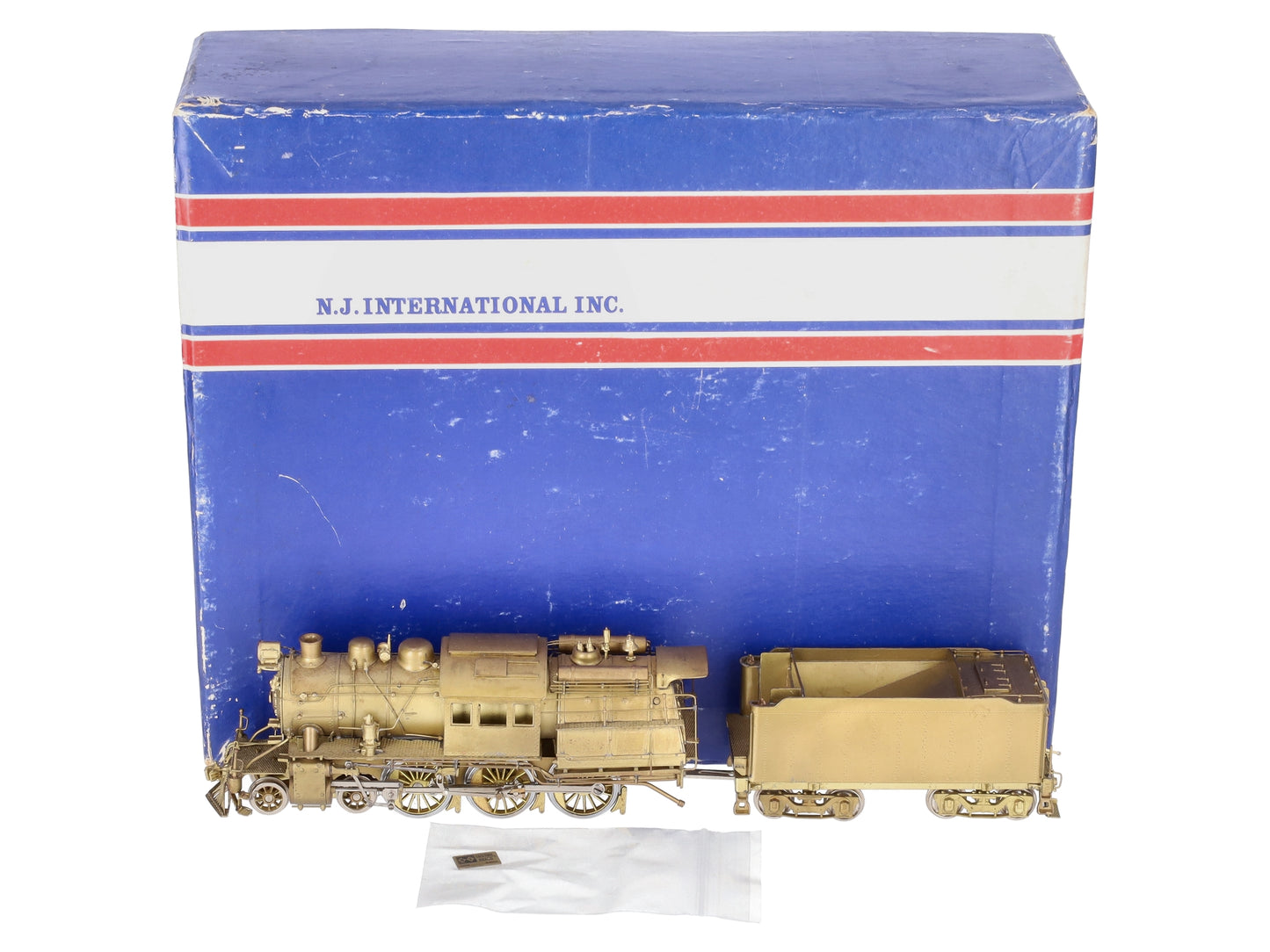 Custom NJ Brass ST-877 BRASS HO Reading L7sb 4-6-0 Camelback & Tender EX/Box