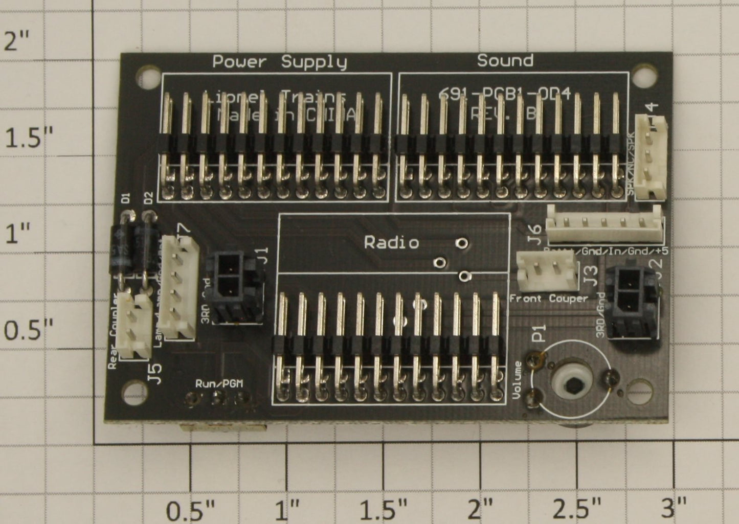 Lionel 691PCB10D4 Stationsounds Motherboard PCB Circuit Board