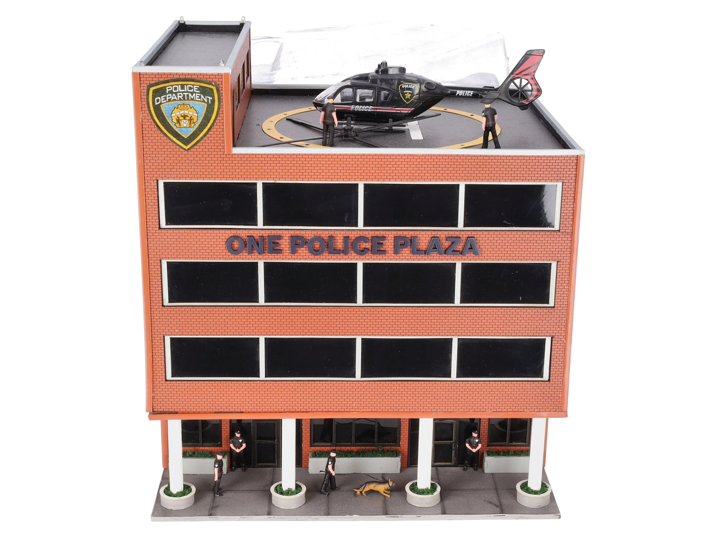 Menards 279-4435 O Scale One Police Plaza w/ Animated Helicopter EX/Box