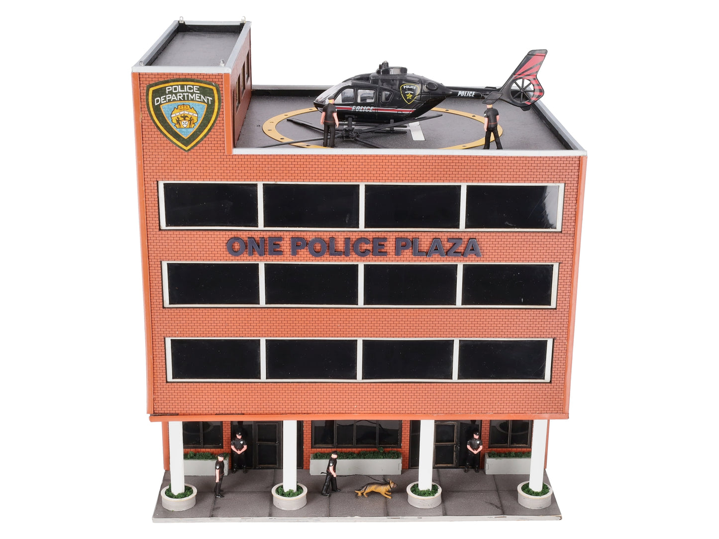 Menards 279-4435 O Scale One Police Plaza w/ Animated Helicopter EX/Box