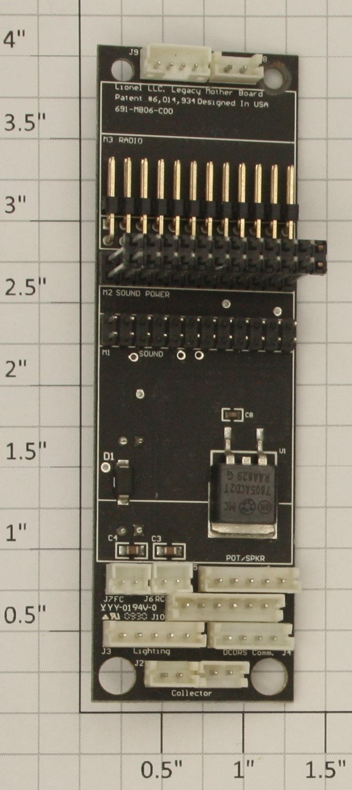 Lionel 691MB06C01 Legacy Diesel Motherboard PCB Circuit Board