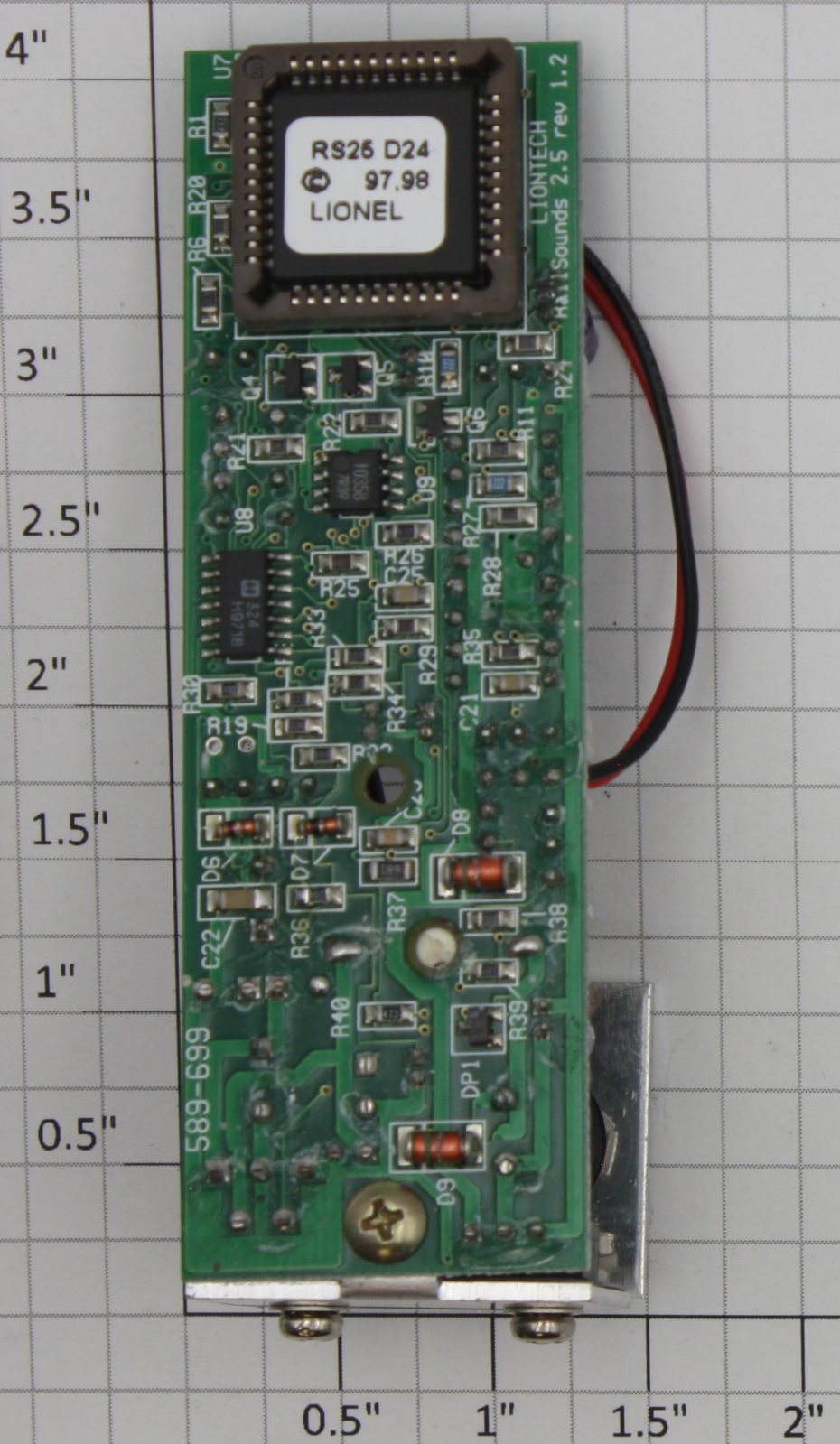 Lionel 691PCB1002 Southern Pacific SD40 Railsounds 2.5 PCB Circuit Board