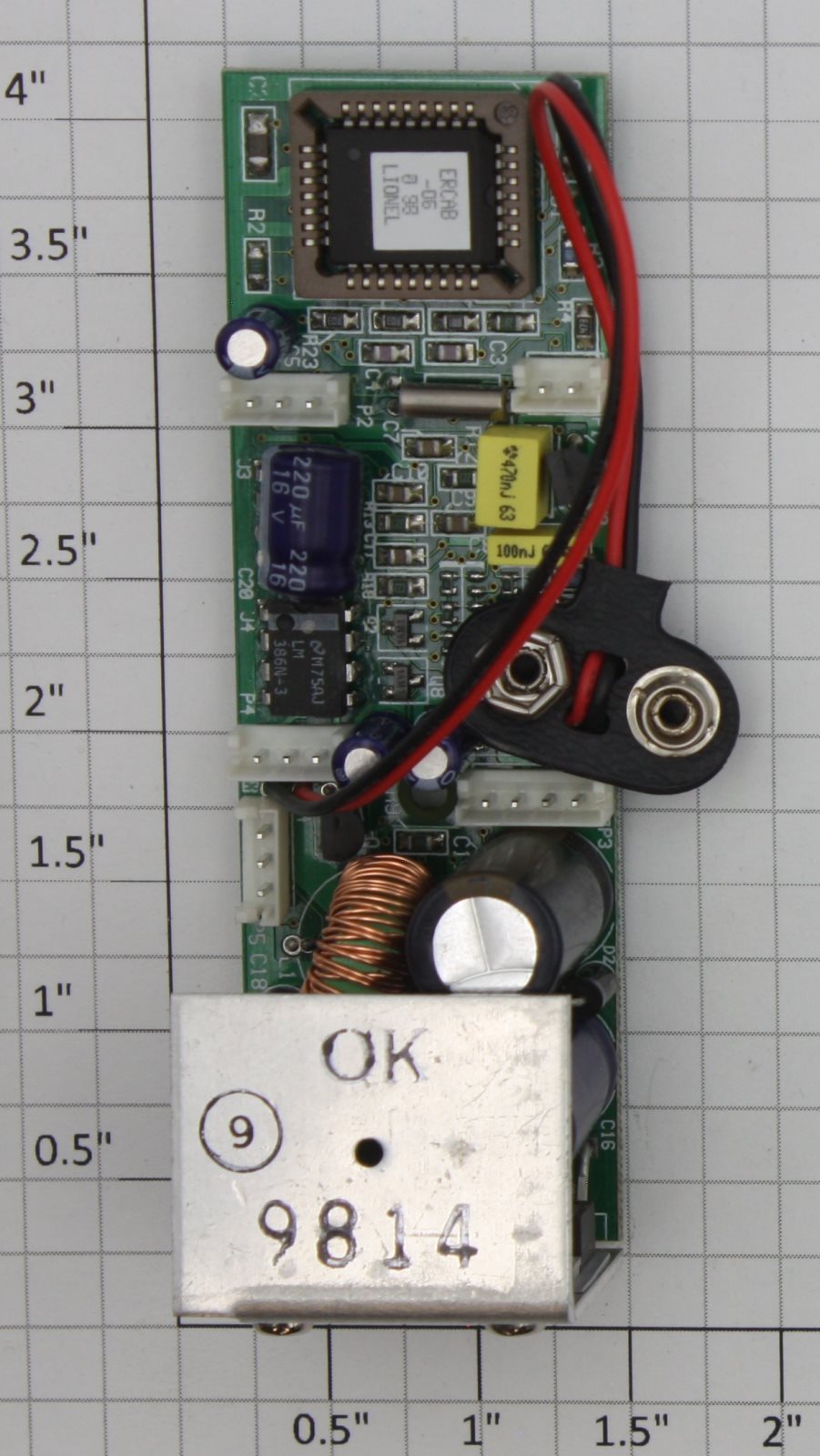 Lionel 691PCB103E Caboose Generic Crew Talk Railsounds 2.5 PCB Circuit Board