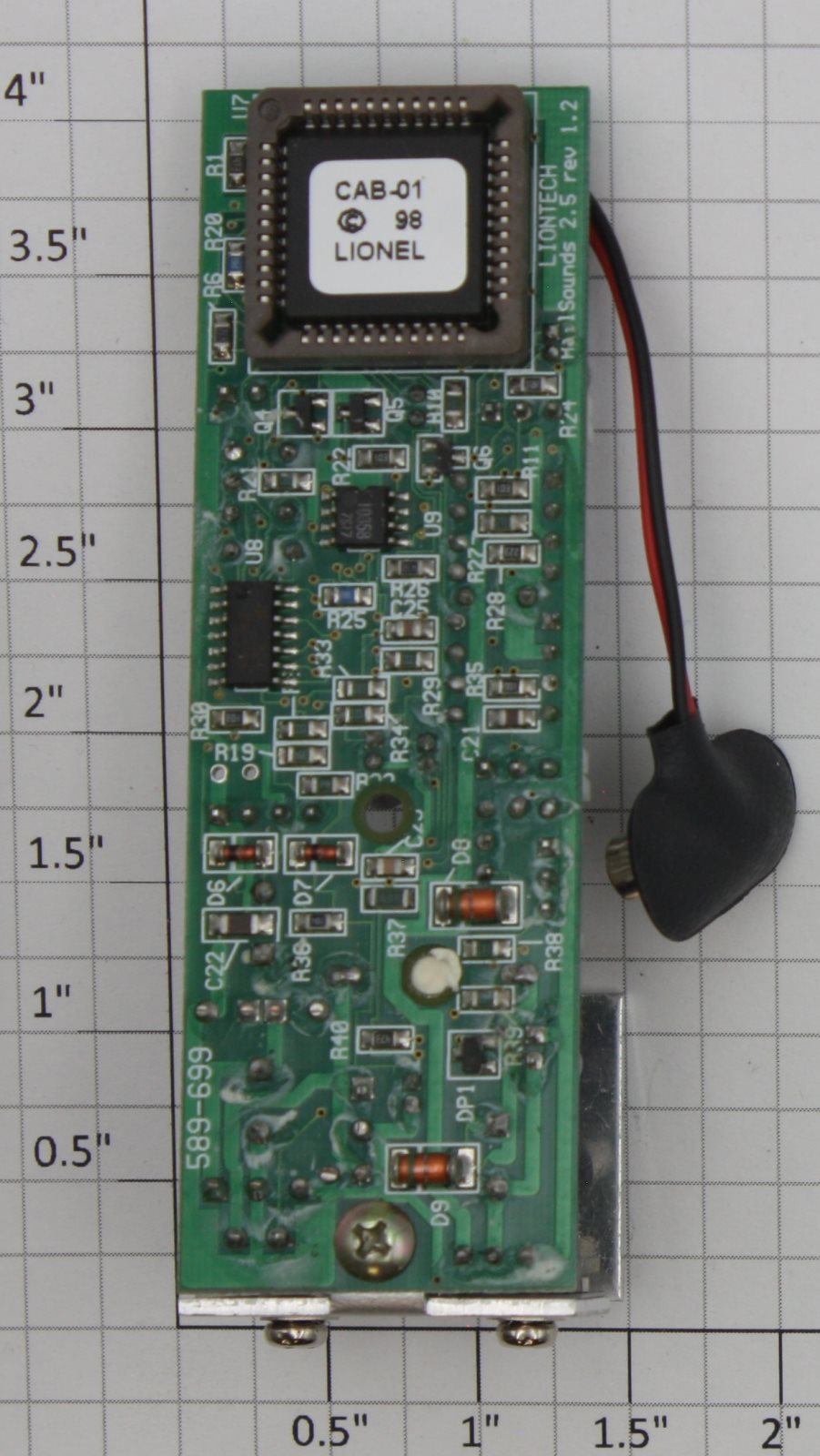 Lionel 691PCB103E Caboose Generic Crew Talk Railsounds 2.5 PCB Circuit Board