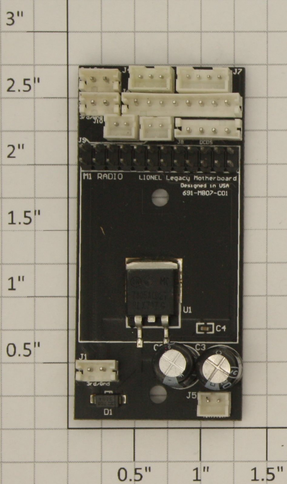Lionel 691MB07C01 Steam Engine Motherboard PCB Circuit Board
