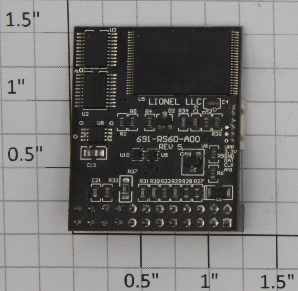 Lionel 691RS60102 CP ES44AC Hybrid #9860 Railsounds 6.0 PCB Circuit Board
