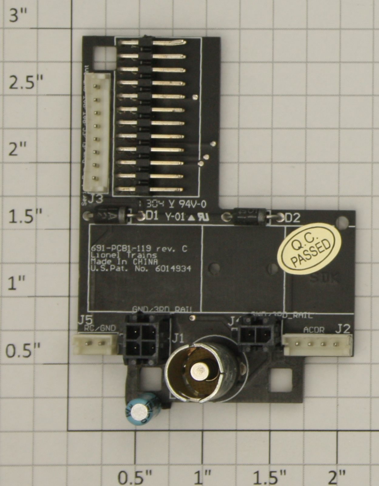 Lionel 691PCB1119 GG-1 Rear R2LC Motherboard PCB Circuit Board