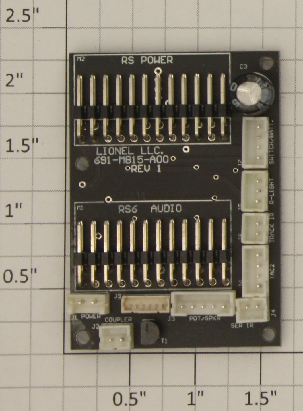 Lionel 691MB15A01 MOTHERBOARD / RS 6 / STEAM