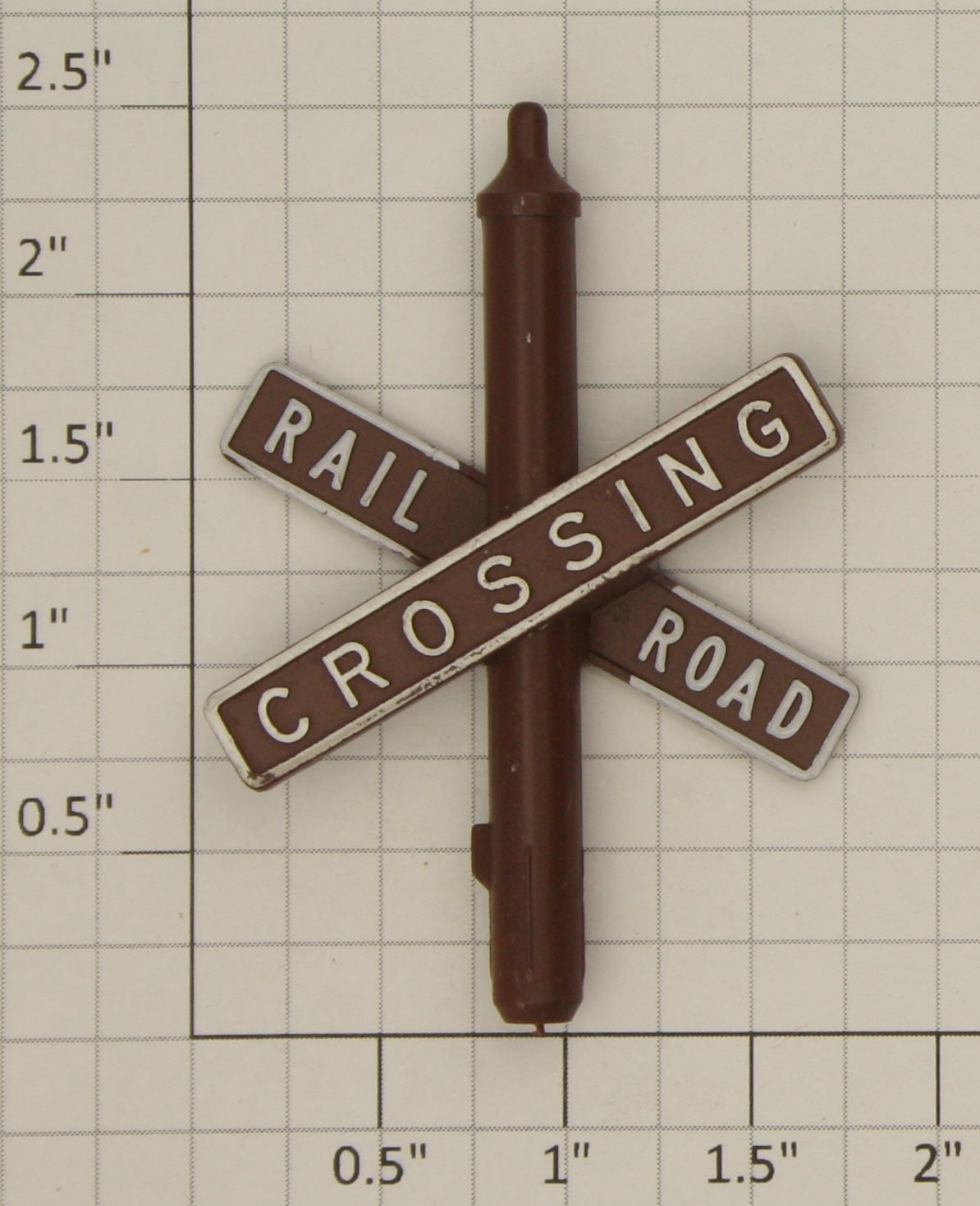 Lionel 2709-39 Brown Banjo Cross Arm Sign