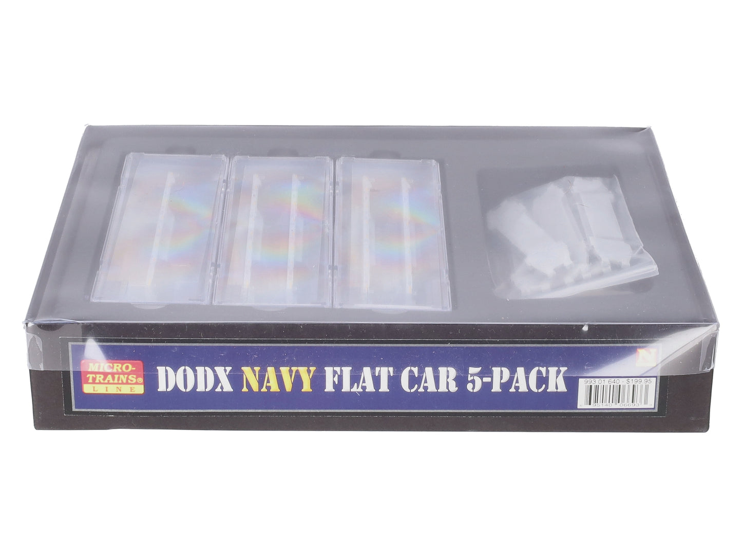 Micro-Trains 99301640 N Department Of Defense 68' Flatcar w/Loads (Set of 5)