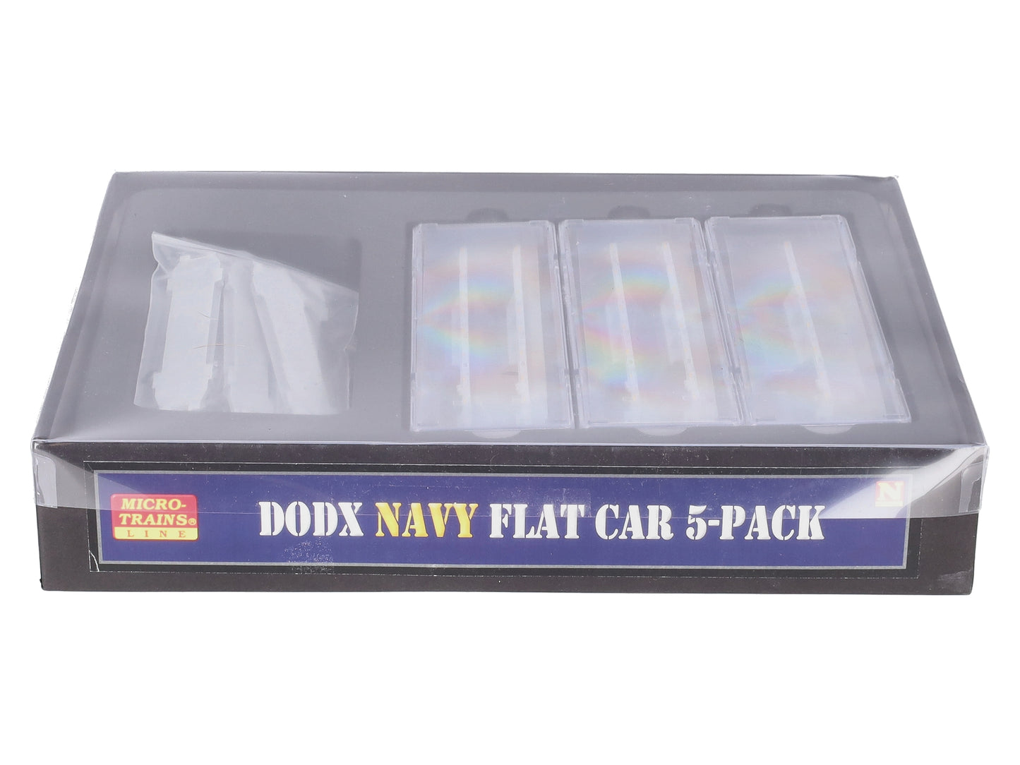 Micro-Trains 99301640 N Department Of Defense 68' Flatcar w/Loads (Set of 5)