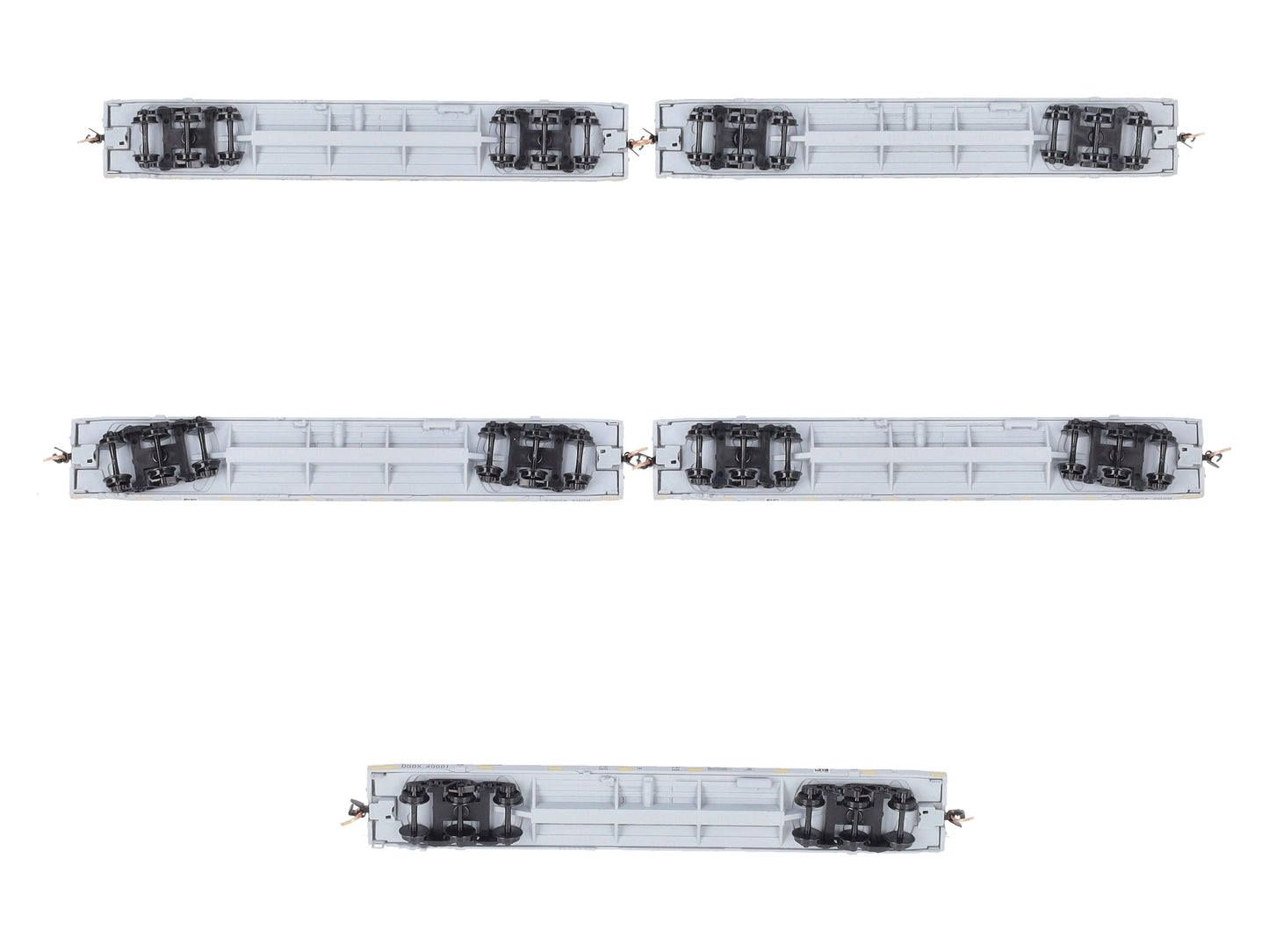 Micro-Trains 99301640 N Department Of Defense 68' Flatcar w/Loads (Set of 5)