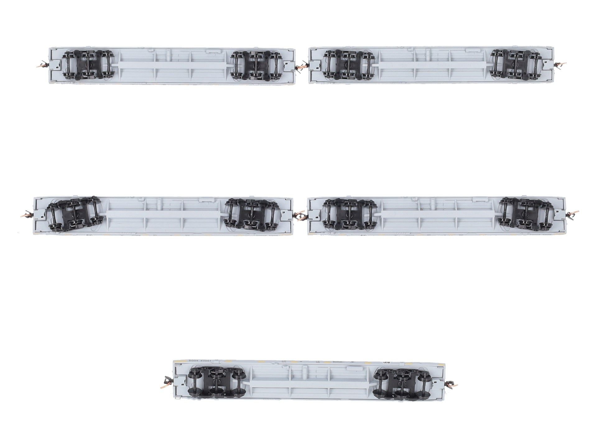 Micro-Trains 99301640 N Department Of Defense 68' Flatcar w/Loads (Set of 5)