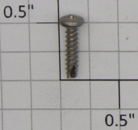 Lionel 80000-108 #4 x 1/2" Stainless Phillips Head Self-Tapping Screw
