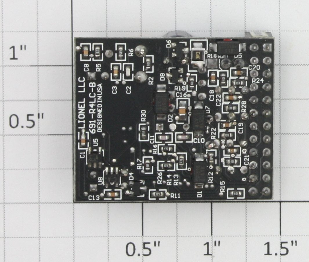 Lionel 691R4LC102 R4LC Receiver Board PCB Circuit Board - S02 Code