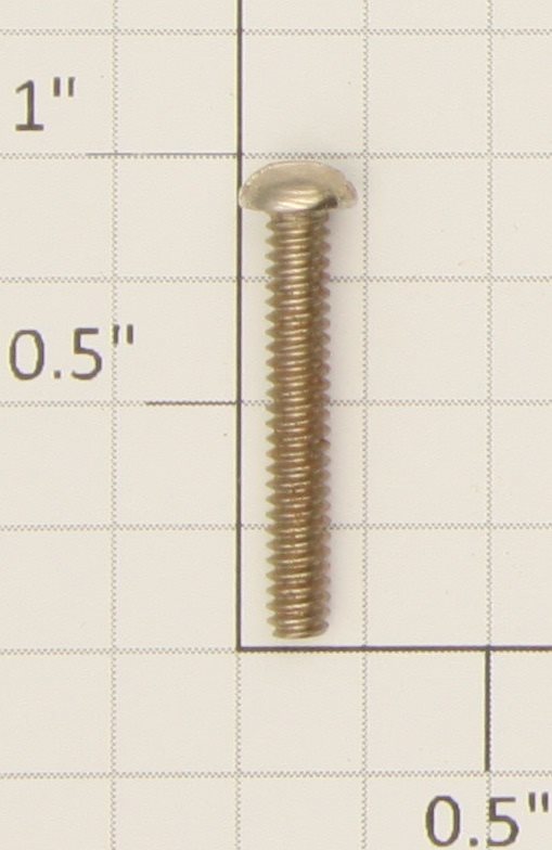 American Flyer S-16 #6-32 x 7/8"  Nickel Round Head Slotted Screw