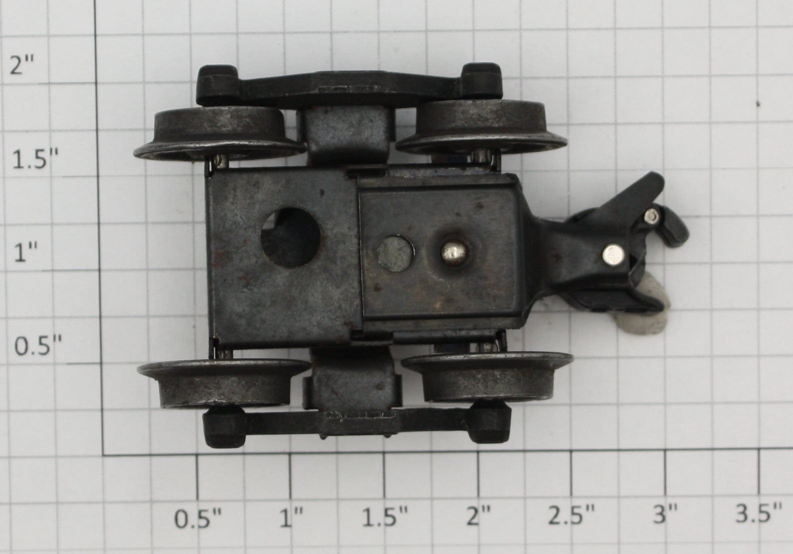 Lionel PT-2X Staple End Freight Car Operating Coupler Truck w/Stud,Tab &Washer