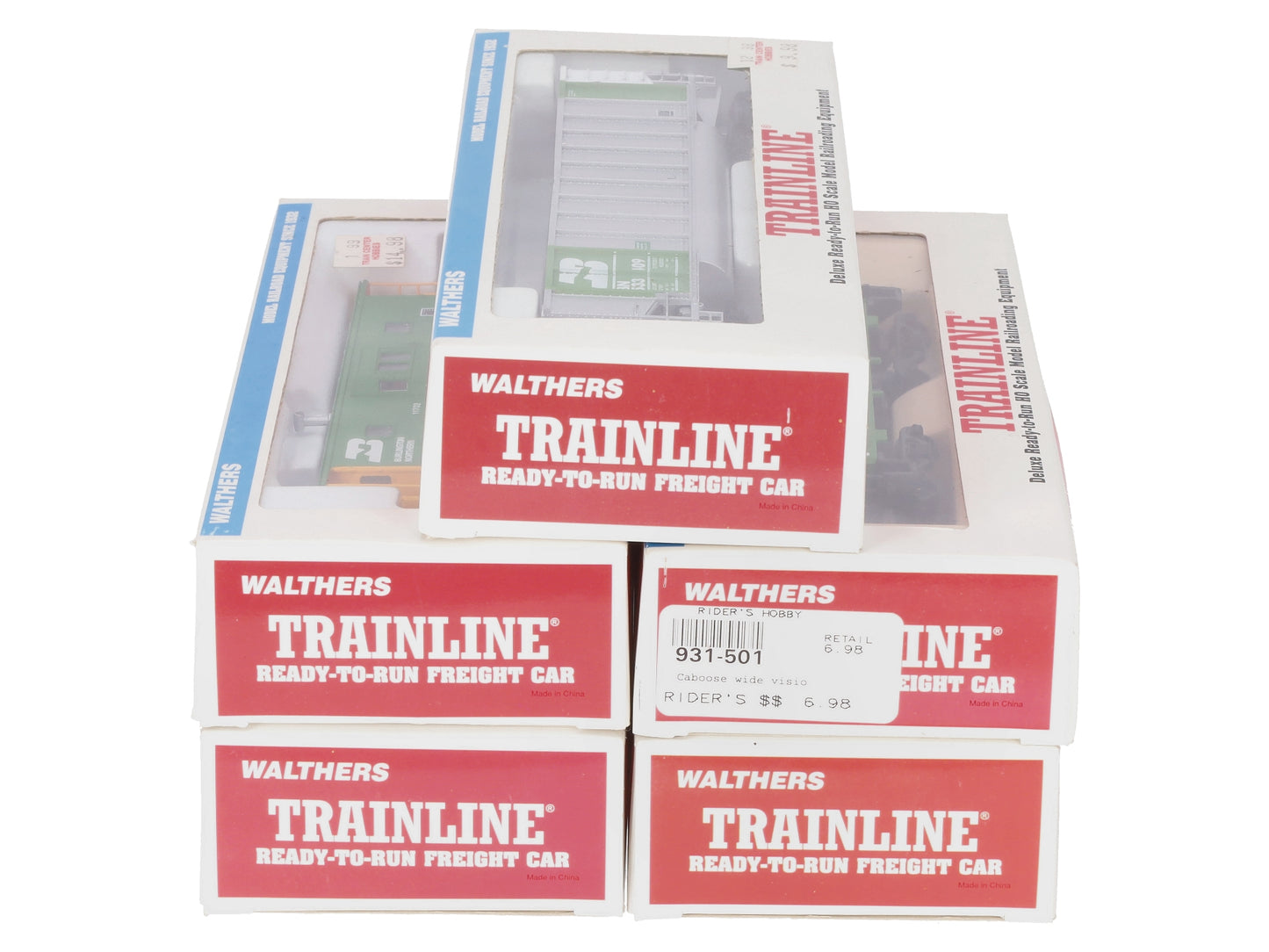 Walthers HO Scale Assorted Freight Cars [5] LN/Box