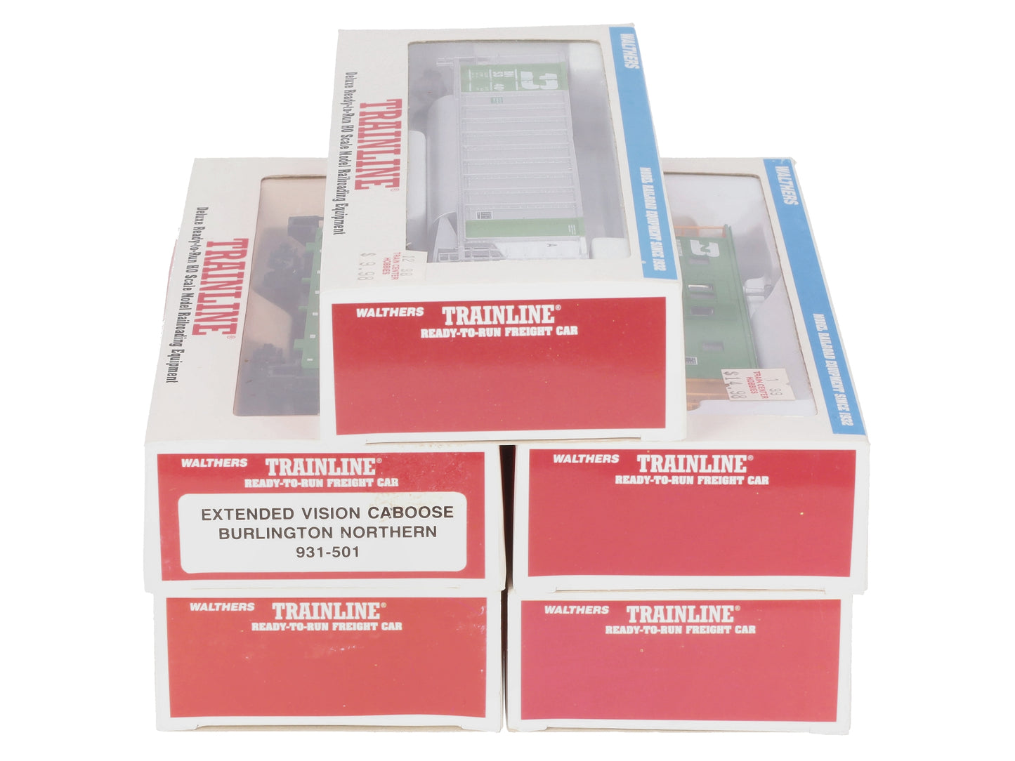 Walthers HO Scale Assorted Freight Cars [5] LN/Box