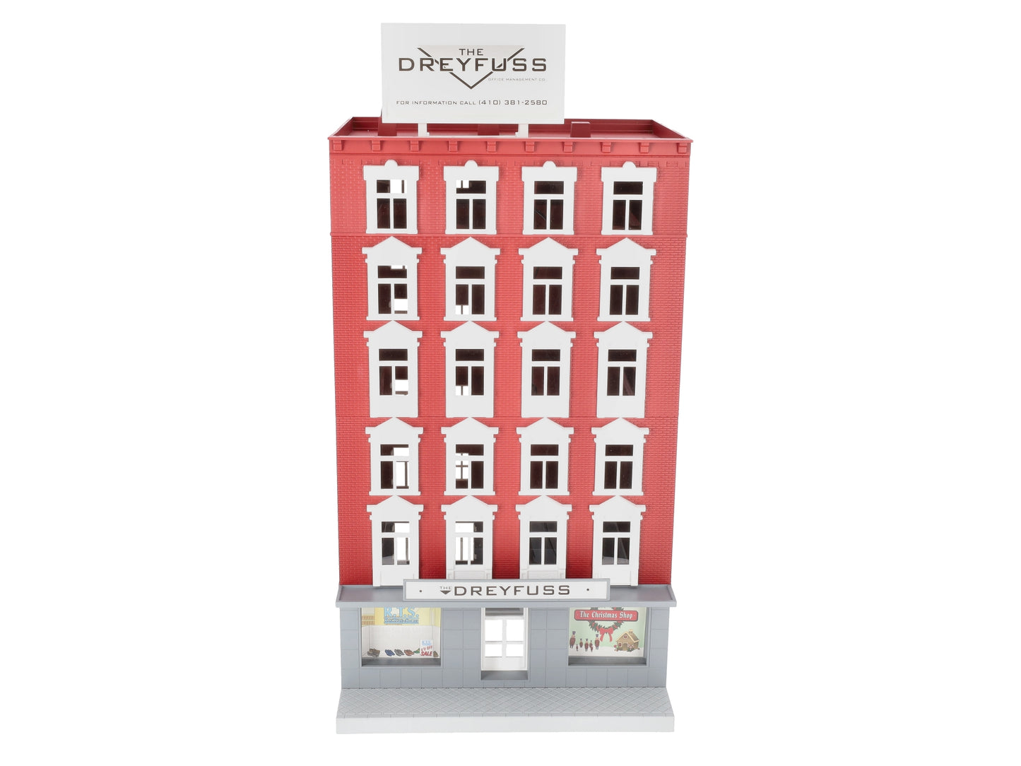 MTH 30-9077 O Assembled Dreyfuss 6-Story Building NIB
