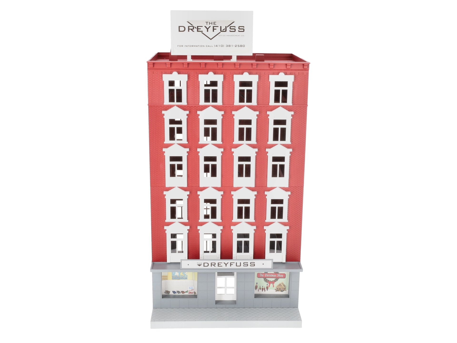 MTH 30-9077 O Assembled Dreyfuss 6-Story Building NIB