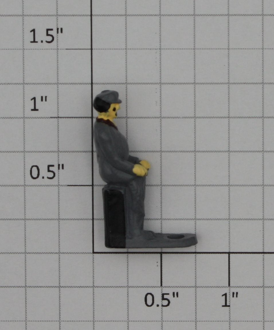 Lionel 28029-15 Seated Gray Fireman Figure