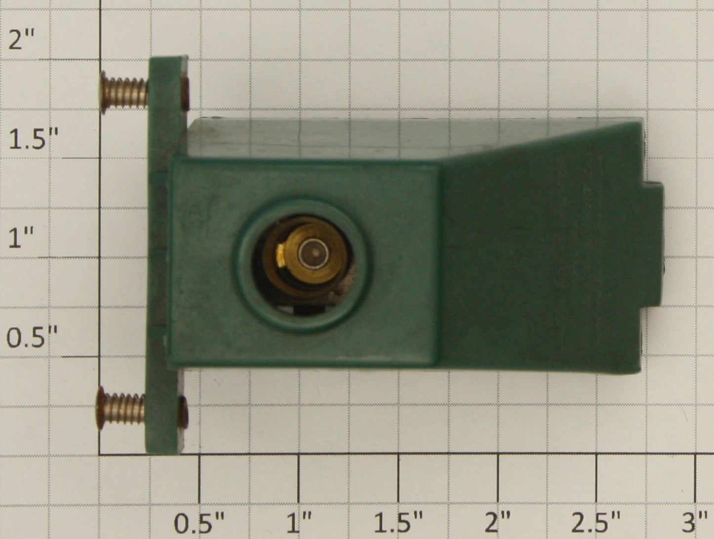 American Flyer 730X1 S Scale Green Lighted Bumper Frame with Screw Socket
