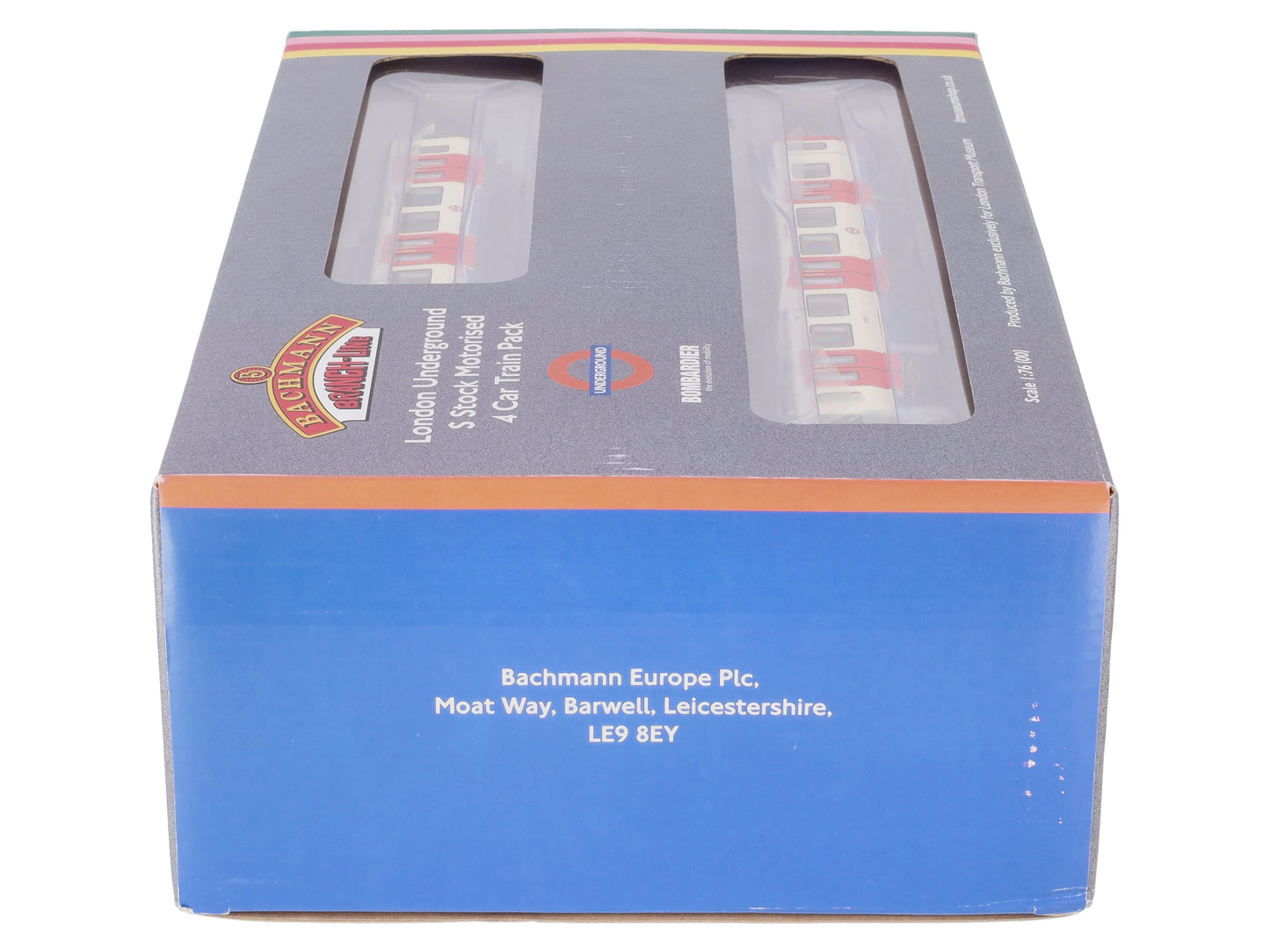 Bachmann 35-990 OO London Underground S Stock Motorized 4-Car Train Pack LN/Box