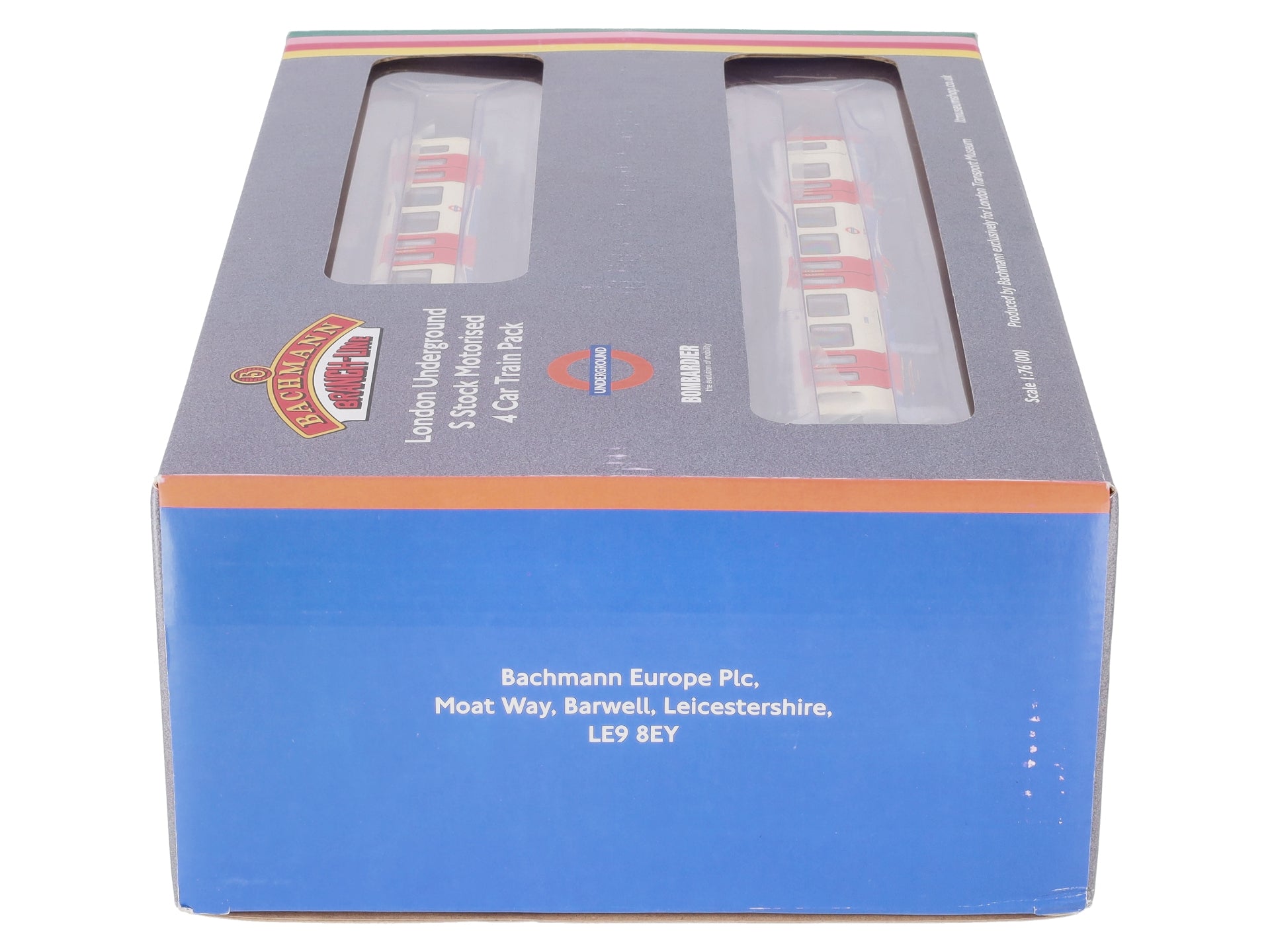 Bachmann 35-990 OO London Underground S Stock Motorized 4-Car Train Pack LN/Box