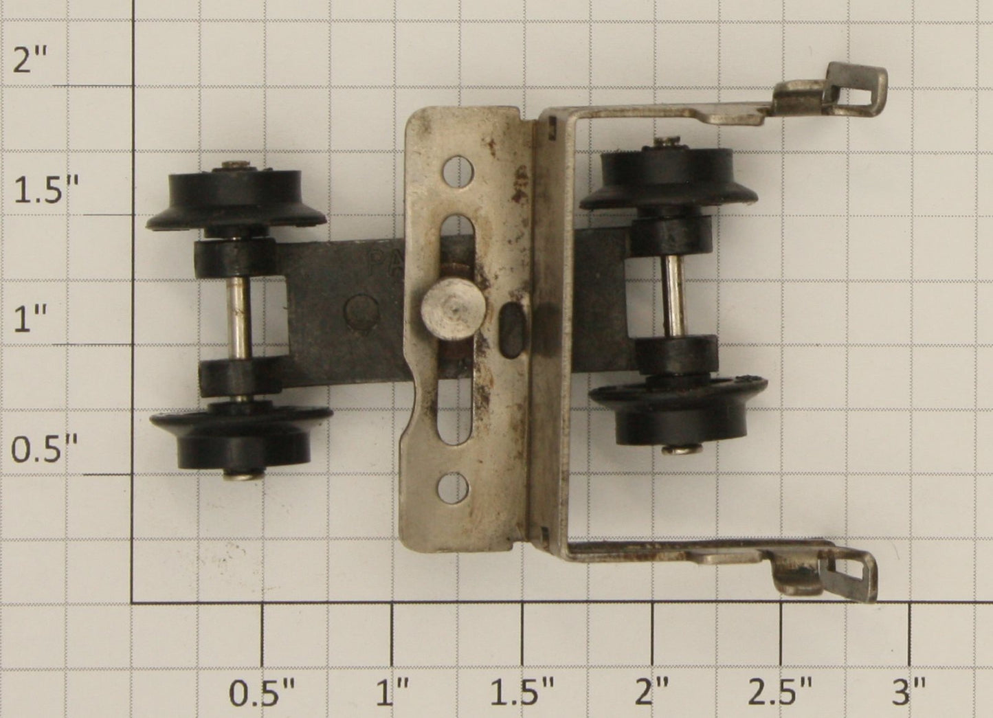 American Flyer PA10887A S Crosshead Guide with Diecast Front Truck with Wheels