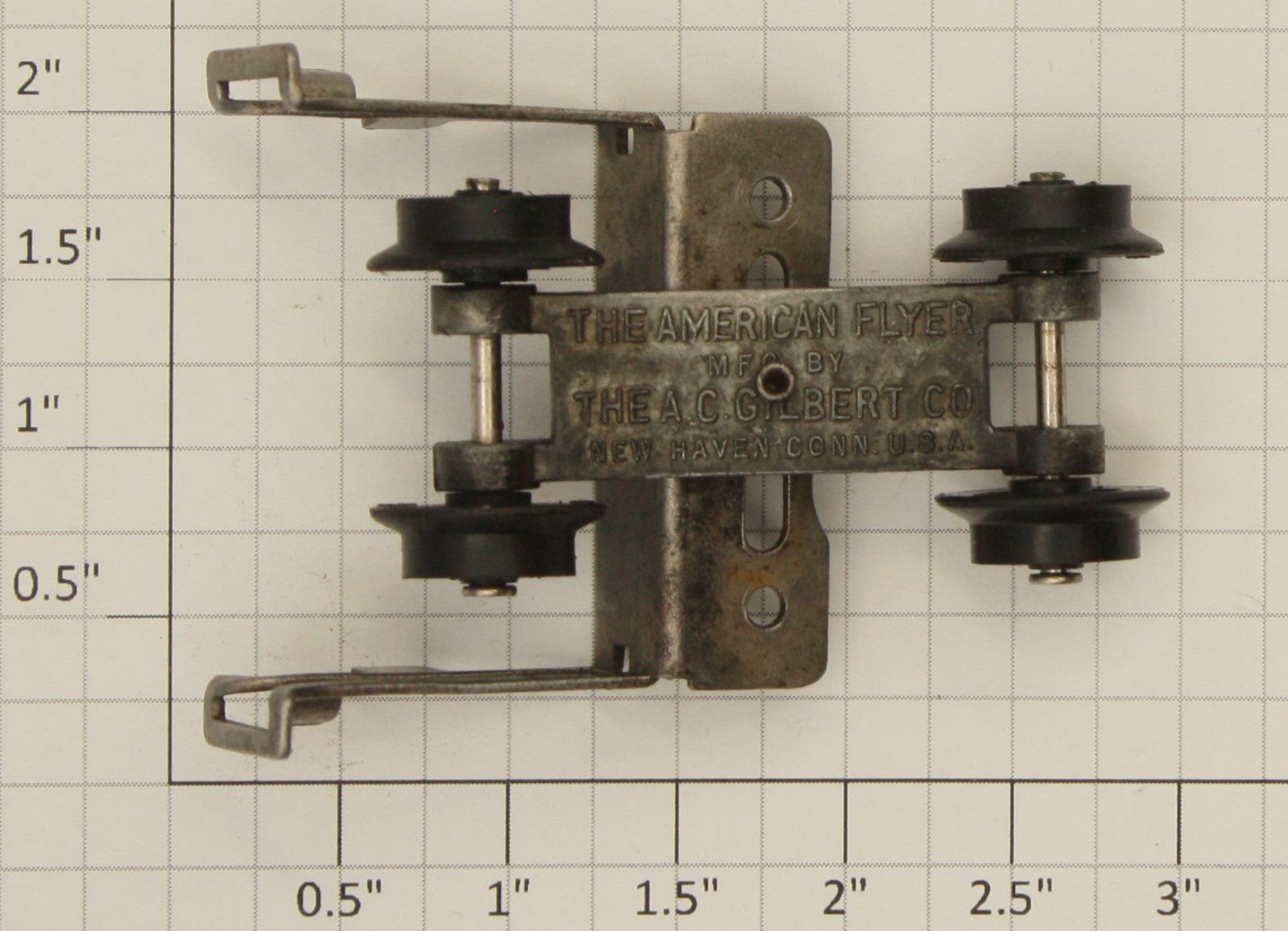 American Flyer PA10887A S Crosshead Guide with Diecast Front Truck with Wheels